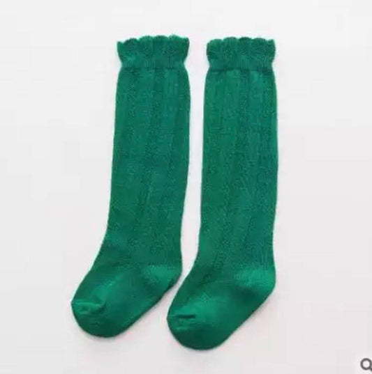 Green Ruffle Knee High Bundle