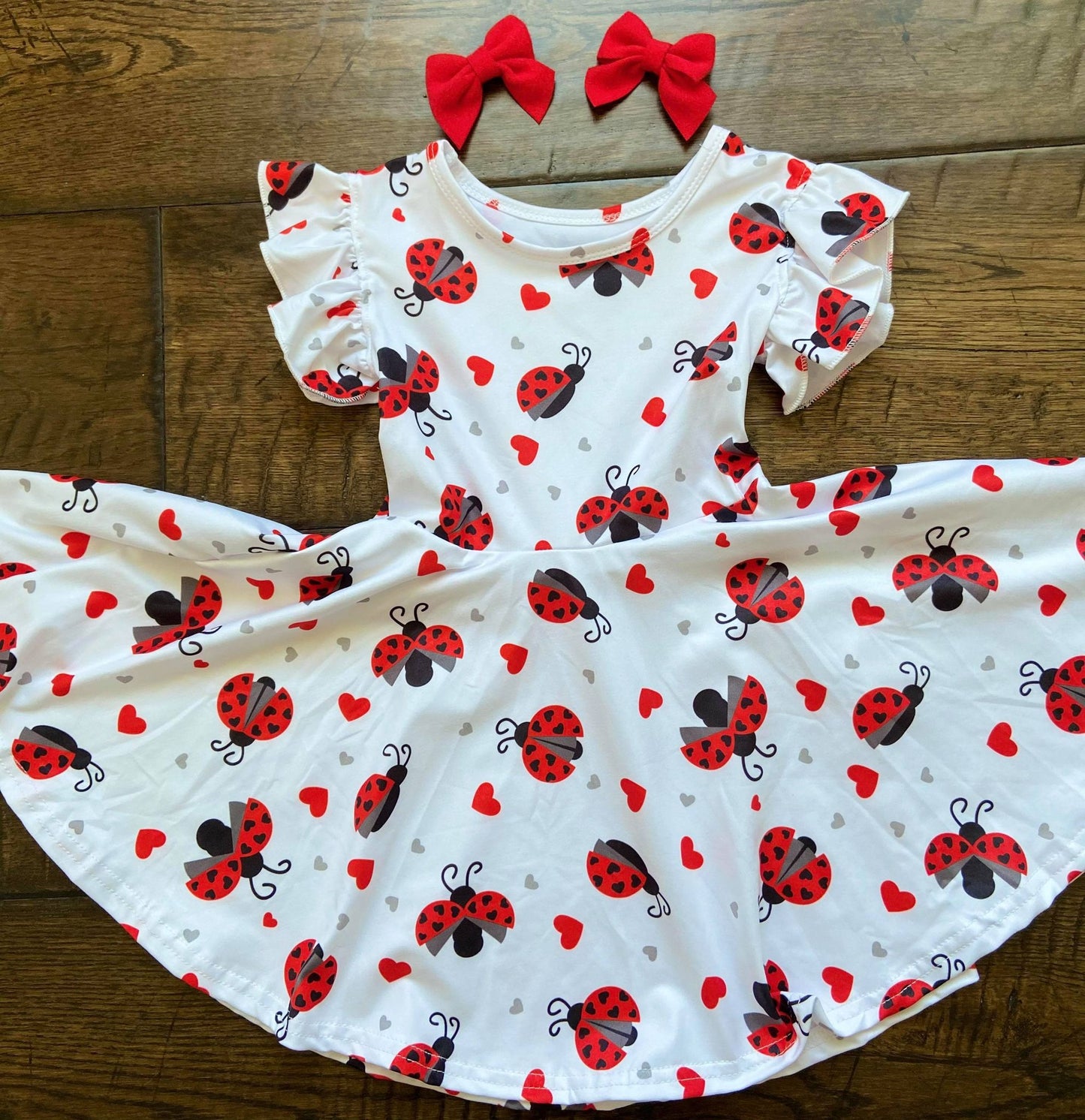 Indie Piggie Tail Set, Red