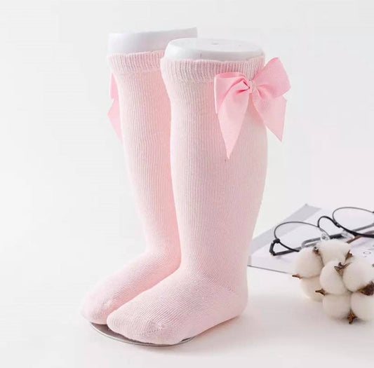 Light Pink Side Bow Knee-High Bundle