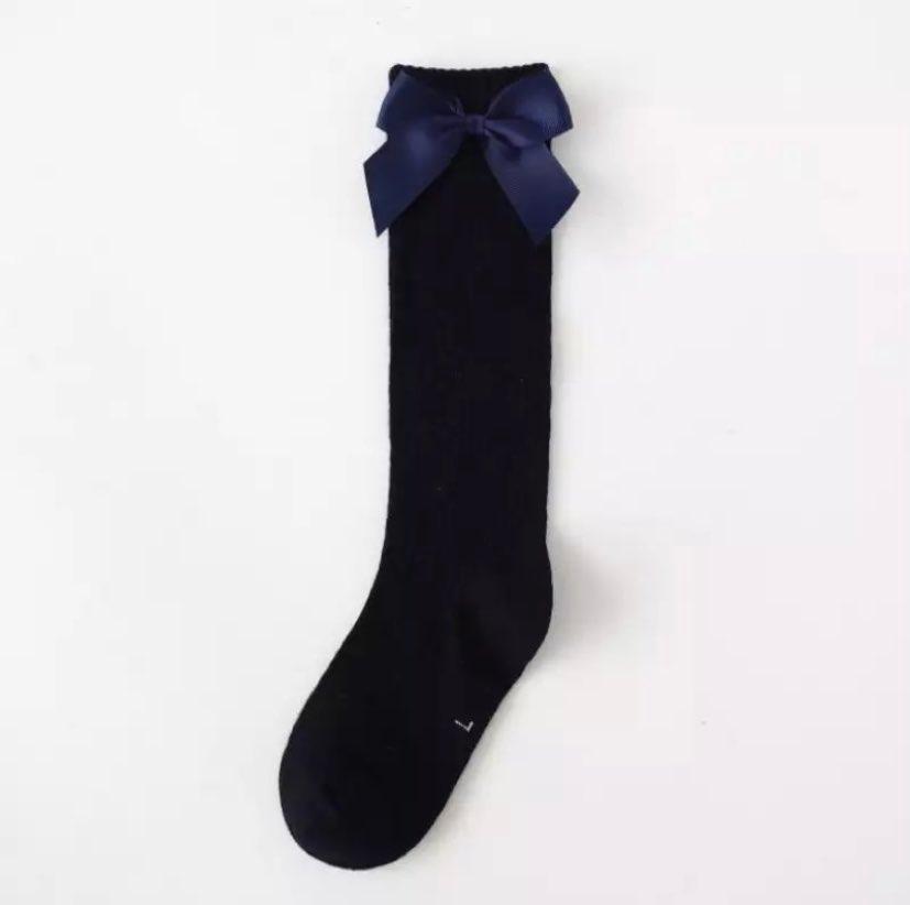 Navy Side Bow Knee-High Bundle